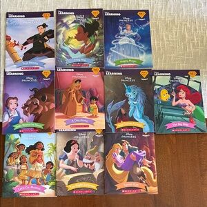 Scholastic Disney Princess Phonics Paperback Books- Lot of 10